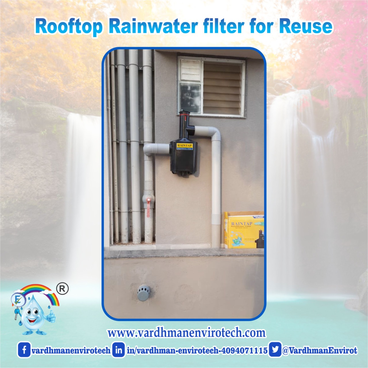 Photos for New Raintap Rain Water Filtration installation
